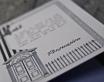 Persuasion, Jane Austen, A6 Greetings Card