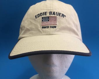 Vintage Eddie Bauer strap back hat adjustable