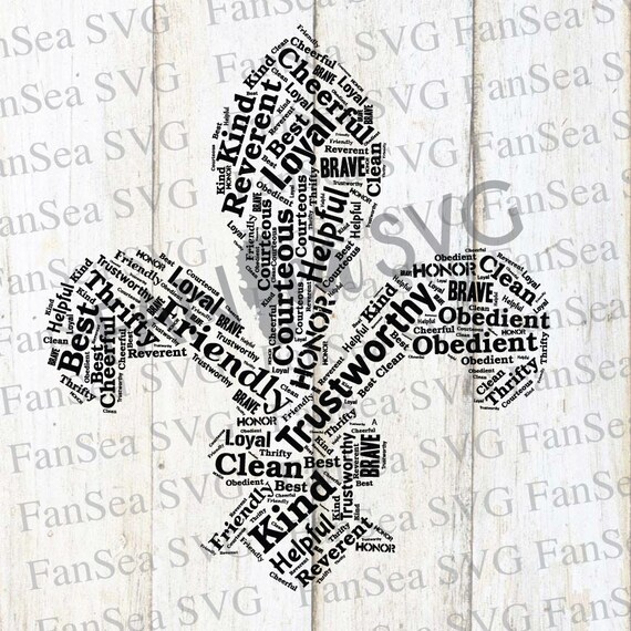 Download Boy Scout Cub Scout Fleur de lis SVG DXF PNG Digital Cut File