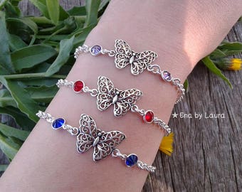 BUTTERFLY Bracelet-Sterling Silver 925