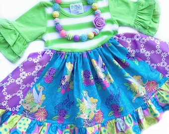 Tinkerbell dress Disney dress Momi boutique custom dress