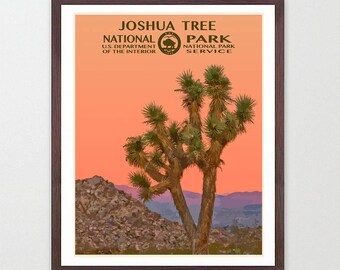 Joshua Tree National Park - Joshua Tree National Park Poster - National Park Art - WPA - WPA Poster WPA Art - Joshua Tree Art - Desert Art