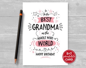 printable birthday cards for grandma