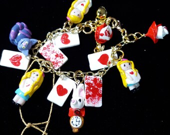Alice in Wonderland Charm Bracelet