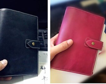 A7 / A6 Malden Style Planner Genuine Leather 3 Colors Agenda Organizer Diary 6 Ring
