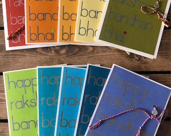 Raksha Bandhan Card + Rakhi