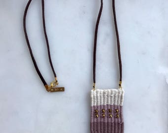 Woven Necklace | Pendant Necklace | Mini Weave | Boho Jewelry