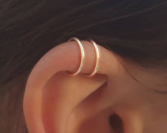 Cuff Earring,Gold Cuff Earring,22g cuff earring,cuff earring hoop,cuff earring jewelry,cuff earring piercing,fake earring cuff,fuax earcuff