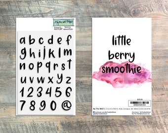Little Berry Smoothie Alpha Stamp Set - 37 Piece Stamp Set - ByTheWell4God