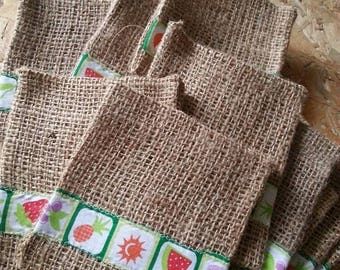 in 12.5 burlap gift bag x 11 cm
