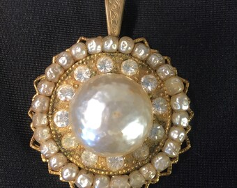 Miriam Haskell Vintage Pearl Pendant