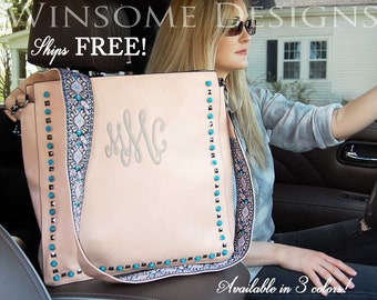 Leather Crossbody Bag-Cross Body Bag-Hand Bag-Personalized-Monogram-Crossbody-Guitar Strap-Guitar Strap Purse-Leather Handbag-Leather Purse