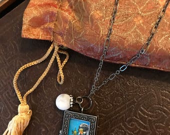 Queen of Cups Tarot Necklace