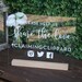 Custom Acrylic Hashtag Sign / wedding / event / photo booth / Social Media / Instagram