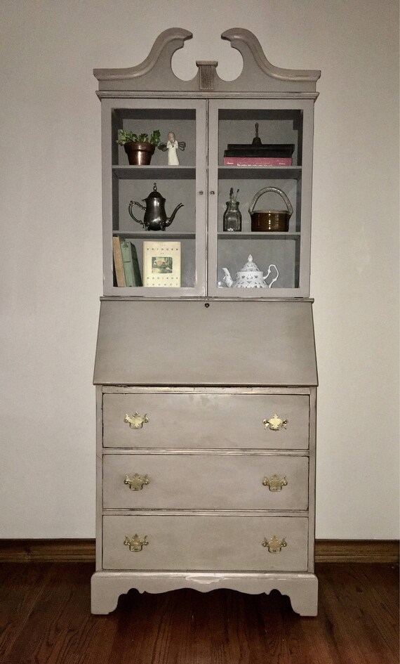 Vintage/Antique Mahogany Secretary Desk/Hutch Refinished Hand Like this item? - Vintage/Antique Mahogany Secretary Desk/Hutch Refinished Hand