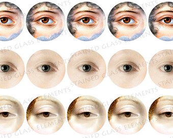 Georgian lover's eyes ceramic decals, decals sheet, eye, ceramic decals for pedants, ceramic decal sheet, eye decals, decals for enamelling