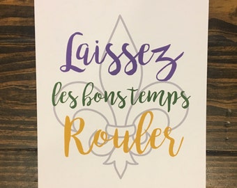 Laissez Les Bons Temps Rouler Printable