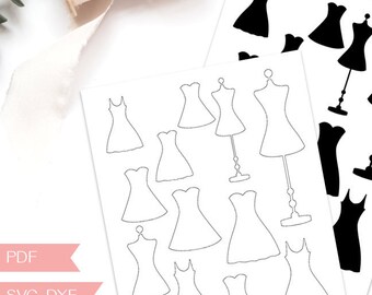 dress pdf template etsy