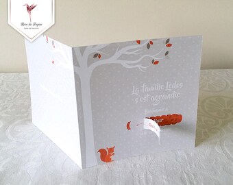 Announcement squirrel theme with detachable strap