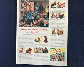 Vintage Borden's Milk Products Ad