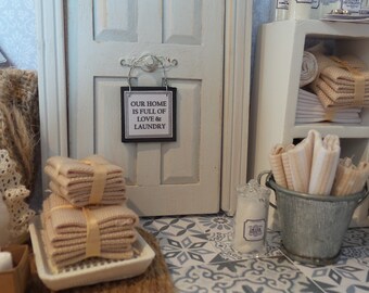 DOLLHOUSE LAUNDRY SIGN