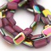 Opal Pink Vitrail 8x12mm Emerald Cut Rectangle Czech Glass Beads 15pc #2545