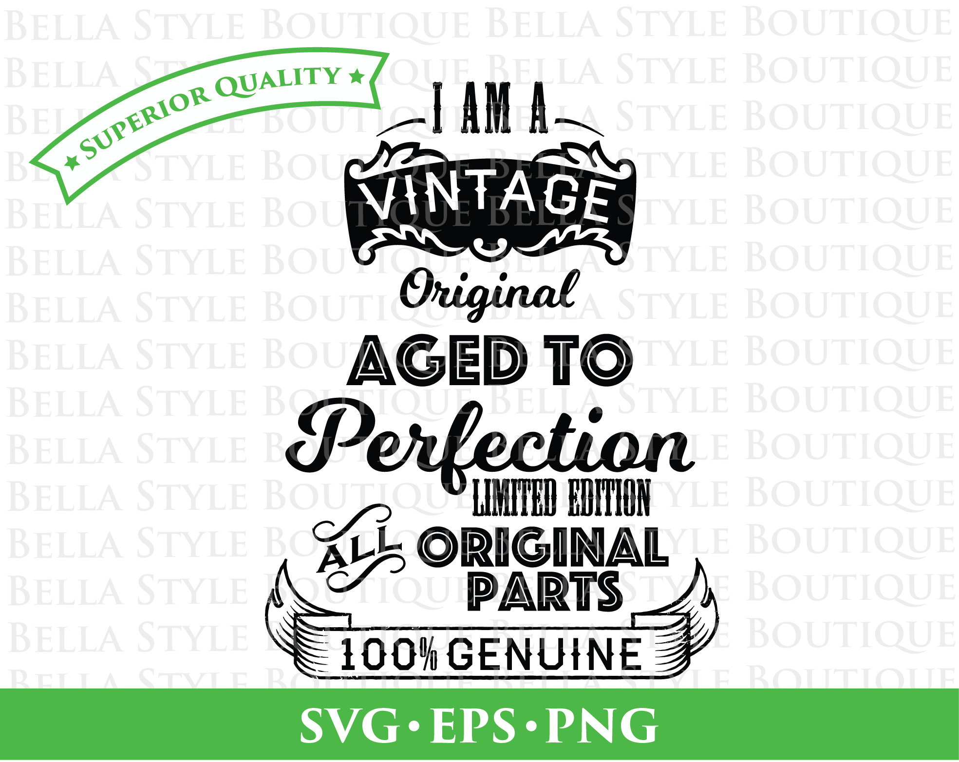 Download Vintage Original Aged to Perfection svg png eps cut file