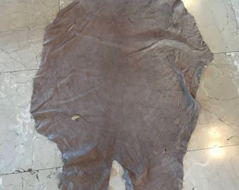 Real Leather,sheep skin,soft, full size,beige suede color