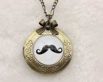 Mustache Necklace locket, 2020m