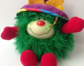 Vintage Mattel Rainbow Brite Hatful Green Lucky Sprite Plush Toy