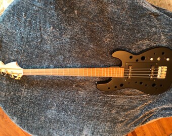 Fender style Precision semi-hollow bass guitar