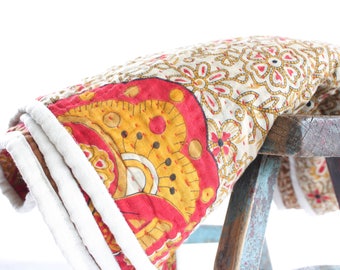 UPCYCLED KANTHA THROW!