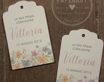 20 bigliettini (tags) per bomboniere