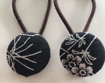 Button Hair Tie - ponytail/pigtails accessories