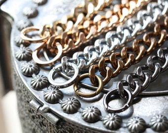 CURB Chain Bracelet -Chunky Large Chain Link Bracelet - Chain bracelet