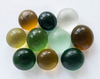 EnglishSea glass - Bubbles - Lot DC1211