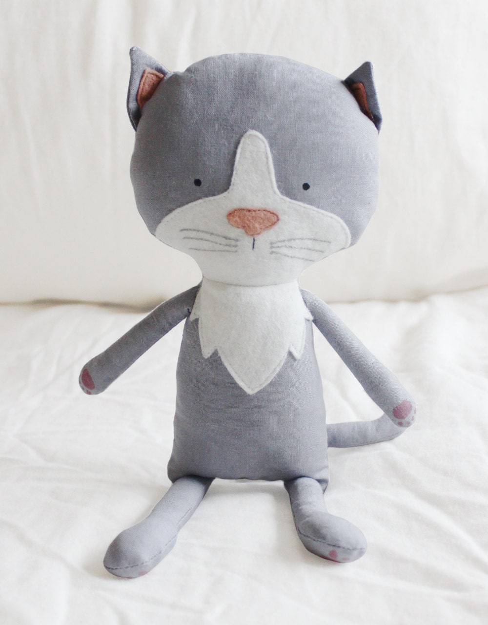 cat plush sewing pattern