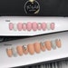 Baby Matte Sugar Glitter Crystal Accent Press On Nails | Any Shape | Fake Nails | False Nails | Glue On Nailes | The Nailest