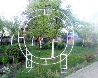 Metal wedding round Arch Wedding Backdrop Floral Arch Bohemian Backdrop Ceremory Arch