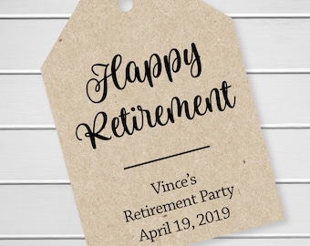 Retirement tags | Etsy