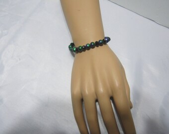 Peridot And Glass Bracelet
