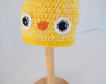 Crochet baby hat, little Chick hat, Newborn photo prop, newborn/baby hat, baby boy, baby girl, newborn prop, Bird hat