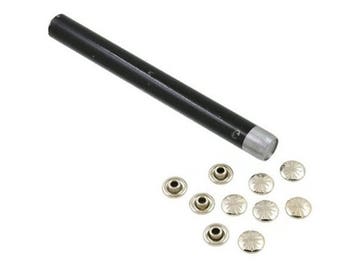 Flat Round Rivet Setter Tools for Buttons 9 mm.