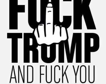 Fuck Trump Car Decal