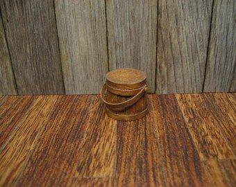Dollhouse Miniature Firkin Bucket