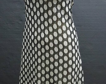 Stunning 70s silver lurex maxi dress