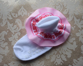 Daddy's sweet heart ruffled socks