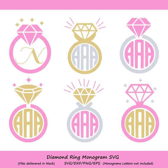 Download Diamond Ring Svg Diamond Monogram Frame diamond svg Svg