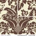 Amy Butler ORGANIC Retired ORAB013 Tapestry Damask Brown Fig Floral BTHY Half Yd 18" Freespirit Quilting Quilt Sew Sewing Fabric OOP