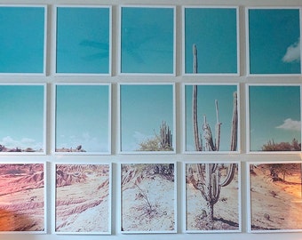 CUSTOM SIZED Cactus Desert Gallery Wall